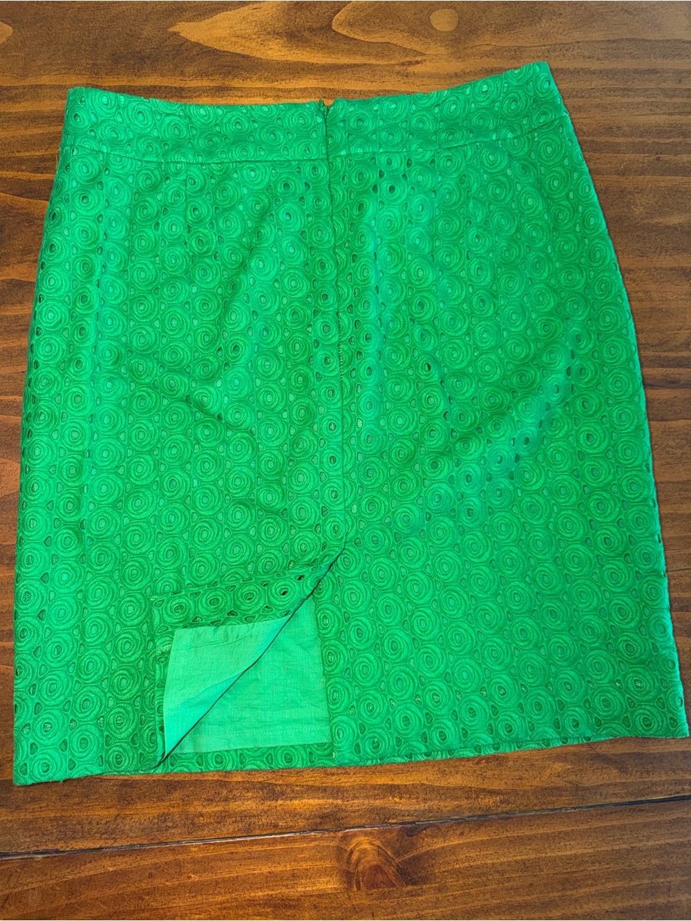 Talbots 6P Emerald Eyelet Pencil Skirt - Picture 8 of 9